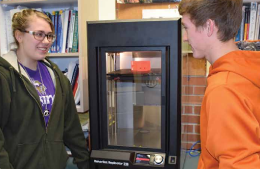 ChiHi Students and 3D printer