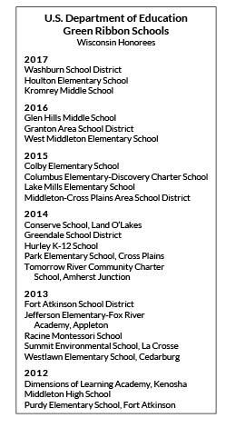 Previous honorees at https://dpi.wi.gov/environmental-ed/green-ribbon-schools/honorees