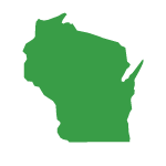 Wisconsin Green Outline